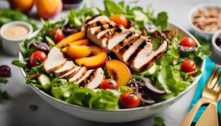 Grilled Chicken and Peach Salad