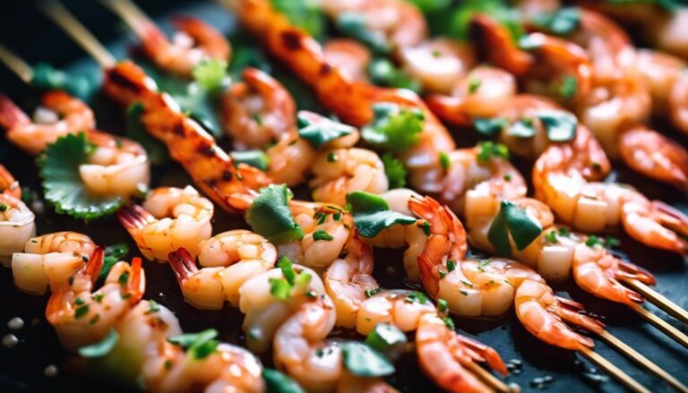 Sous Vide Garlic Lime Shrimp Skewers