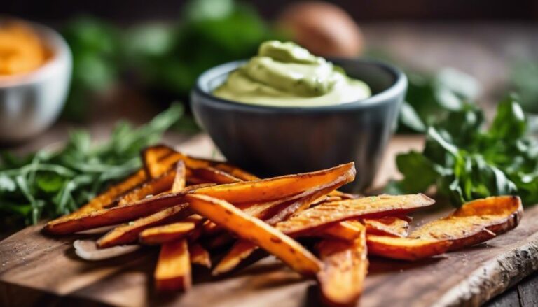 Sous Vide Sweet Potato Fries With Avocado Aioli