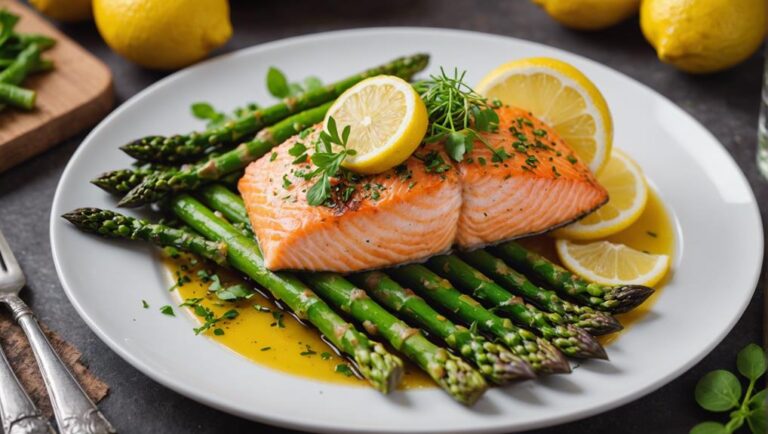 Sous Vide Lemon Herb Salmon With Asparagus