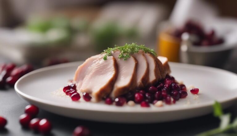 Sous Vide Turkey Breast With Quinoa and Cranberries