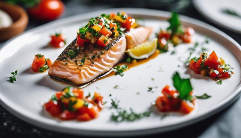 Sous Vide Grilled Trout With Mediterranean Salsa