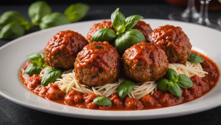 Sous Vide Turkey Meatballs in Tomato Basil Sauce