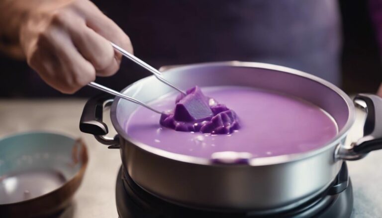 Sous Vide Ube (Purple Yam) Custard