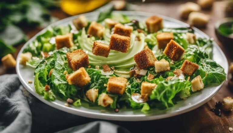 Vegan Caesar Salad With Sous Vide Garlic Croutons