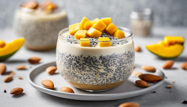 Chia and Almond Milk Pudding With Fresh Mango