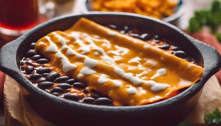 Sous Vide Black Bean and Sweet Potato Enchiladas