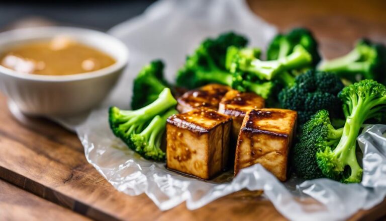 Sous Vide Teriyaki Tofu With Broccoli