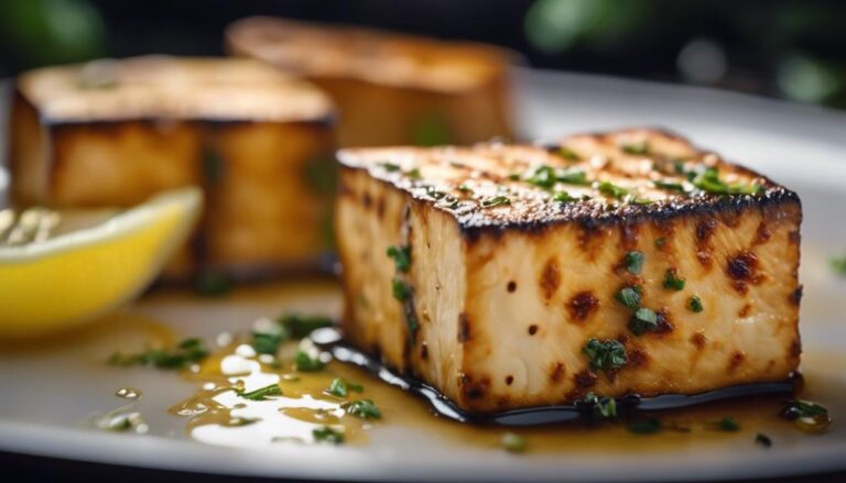 Sous Vide Lemon Garlic Tofu Steaks