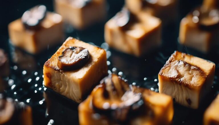 Sous Vide Tofu and Shiitake Mushrooms