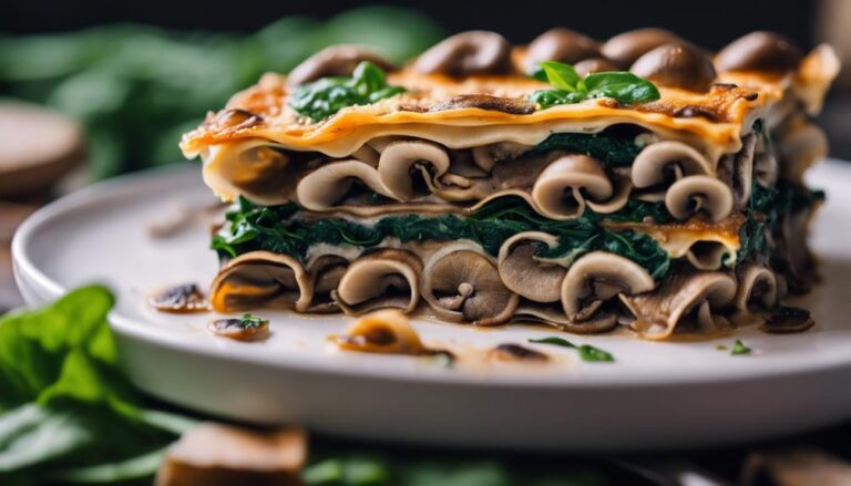 Sous Vide Mushroom and Spinach Whole Wheat Lasagna