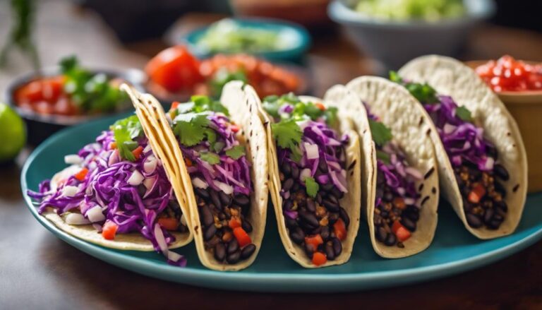 Black Bean Tacos With Cabbage Slaw