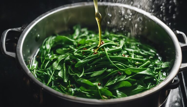 Sous Vide Water Spinach With Soy Garlic Dressing