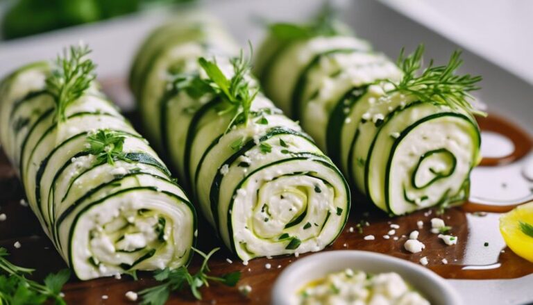 Sous Vide Zucchini Rolls With Herbed Ricotta