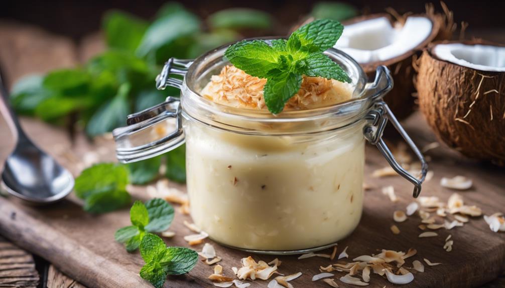 deliciously creamy coconut dessert