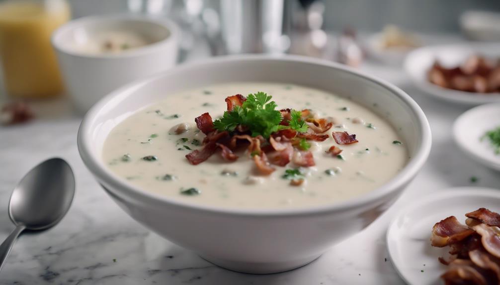 deliciously creamy seafood soup