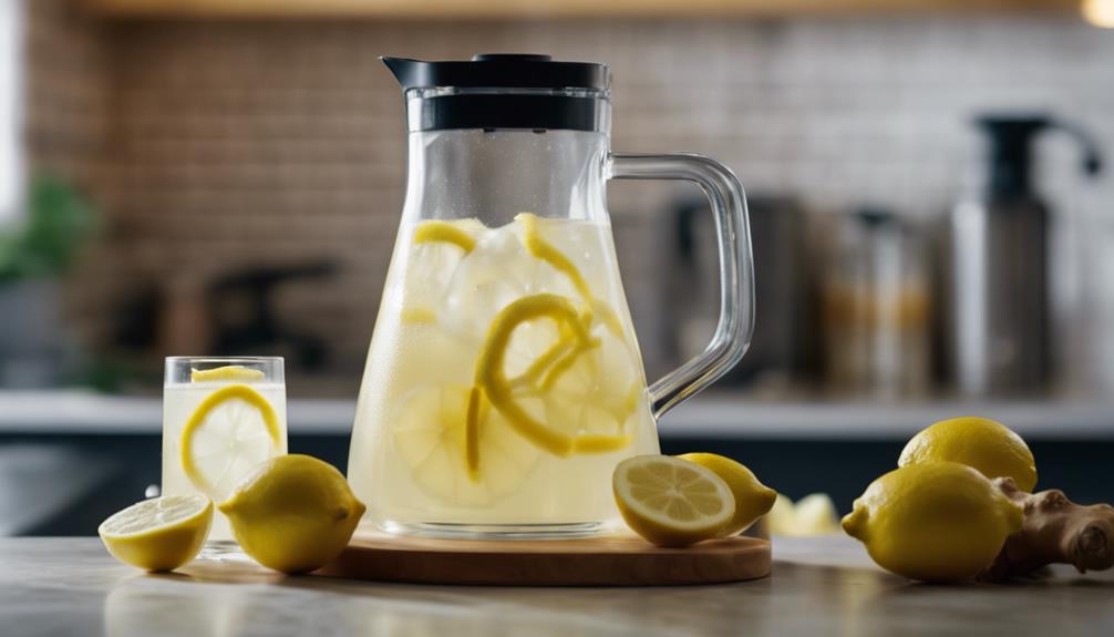 deliciously infused ginger lemonade