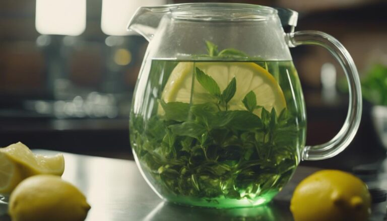 Sous Vide Green Tea With Mint and Lemon