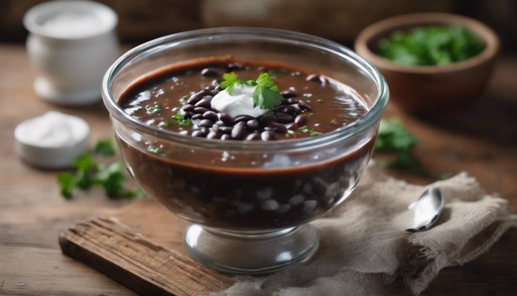 deliciously seasoned black beans