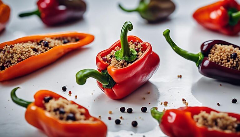 Sous Vide Stuffed Bell Peppers With Quinoa and Olives