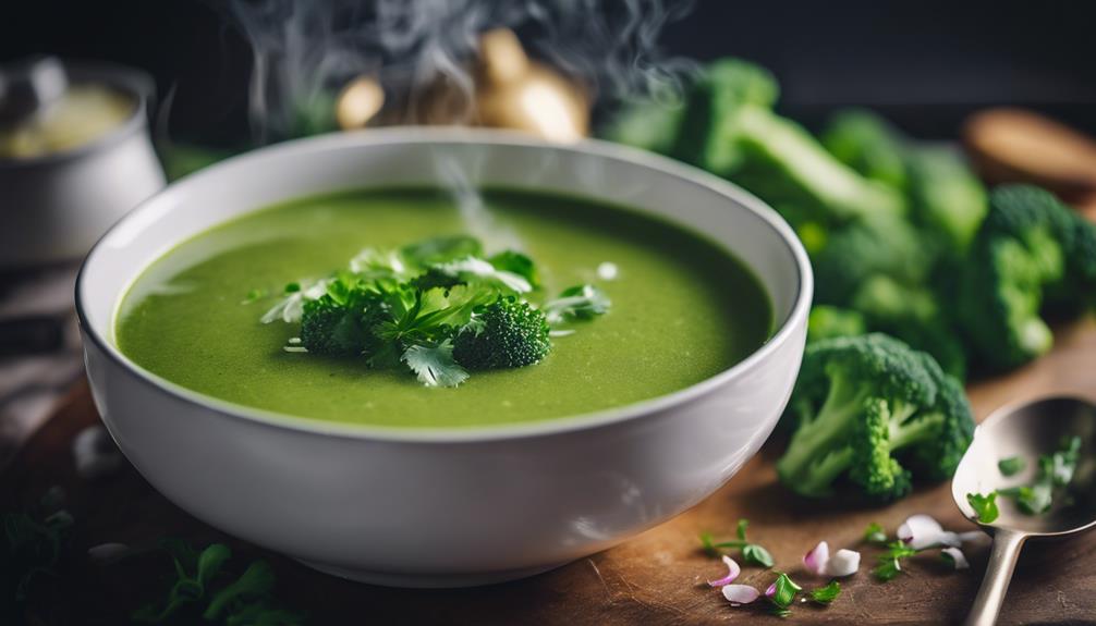 deliciously tender broccoli soup