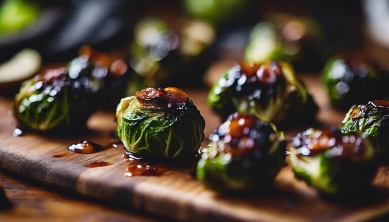 Crispy Sous Vide Brussels Sprouts With Balsamic Glaze