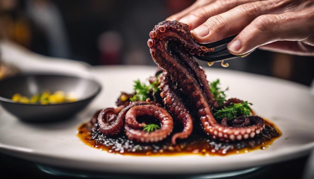 deliciously tender octopus dish