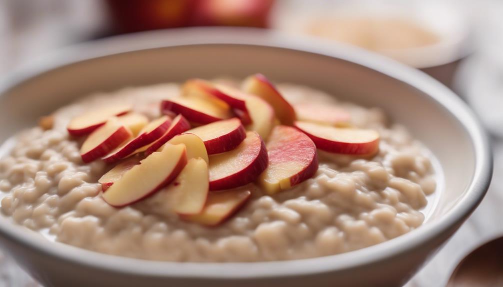 diverse apple options for oatmeal