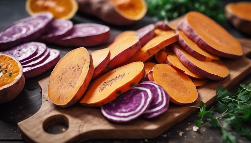 diverse sweet potato types