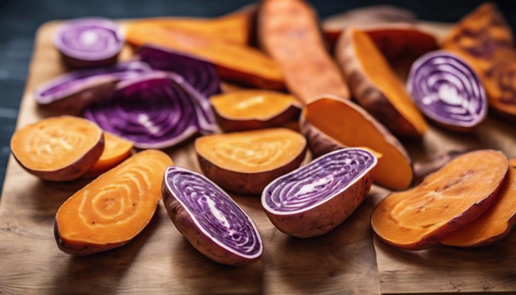 diverse sweet potato types