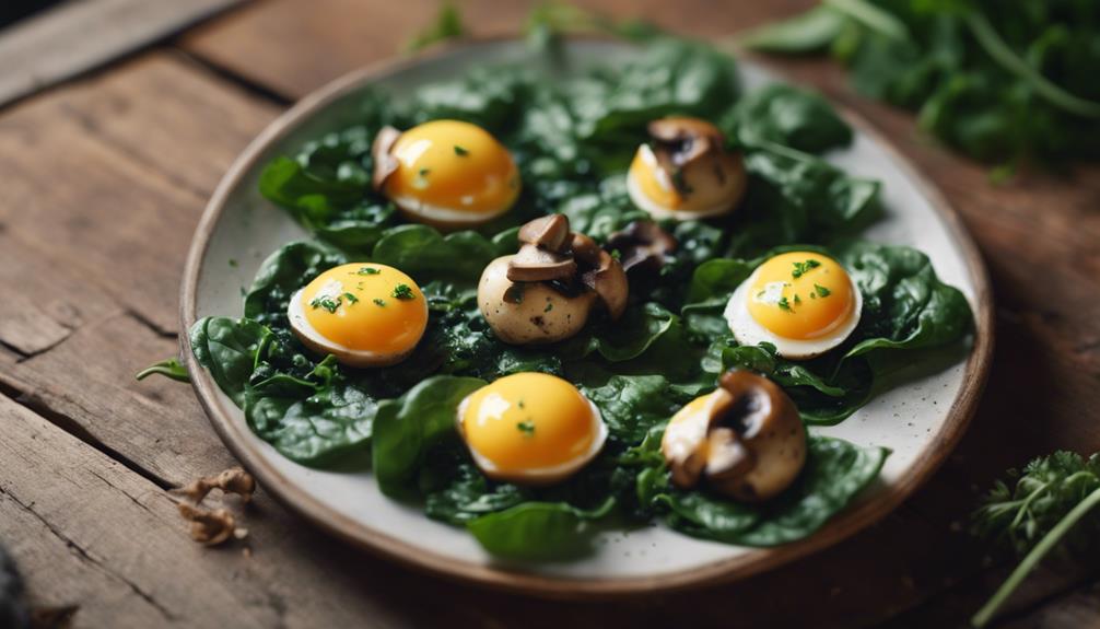 egg bites with spinach