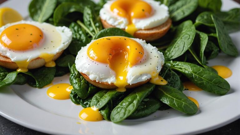 Sous Vide Poached Eggs With Spinach