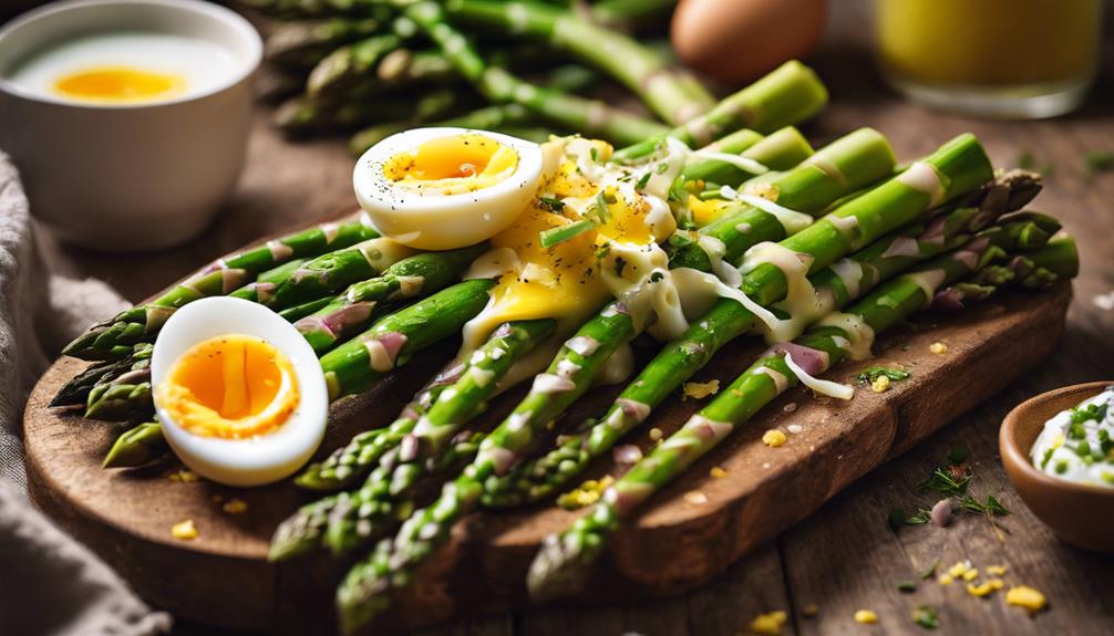 egg salad with asparagus