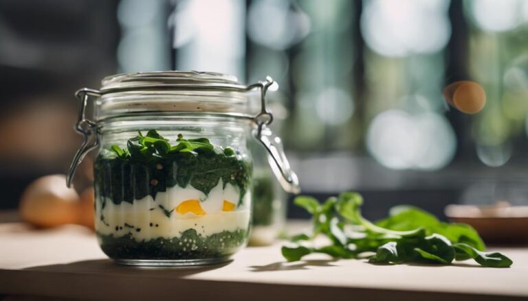 Sous Vide Spinach and Mushroom Egg Whites