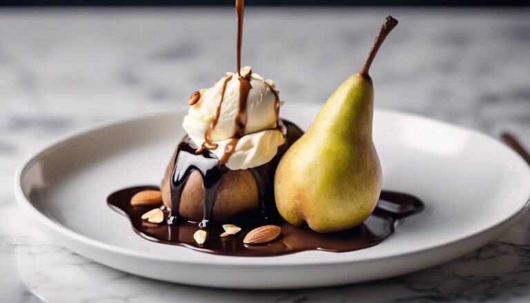 Sous Vide Pear Belle Helene