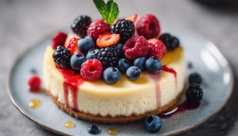 Sous Vide Ricotta Cheesecake With Fresh Berries