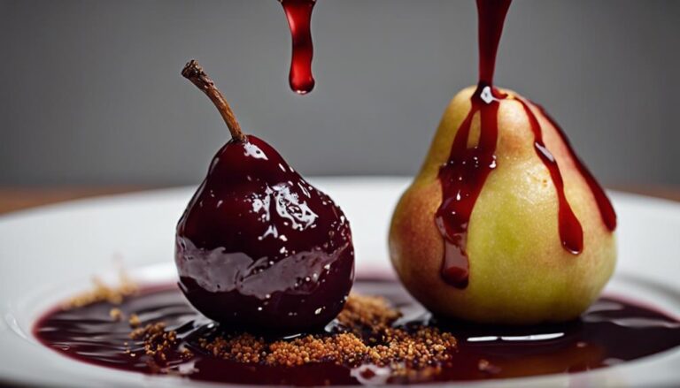 Luxury Sous Vide Poached Pears in Spiced Red Wine