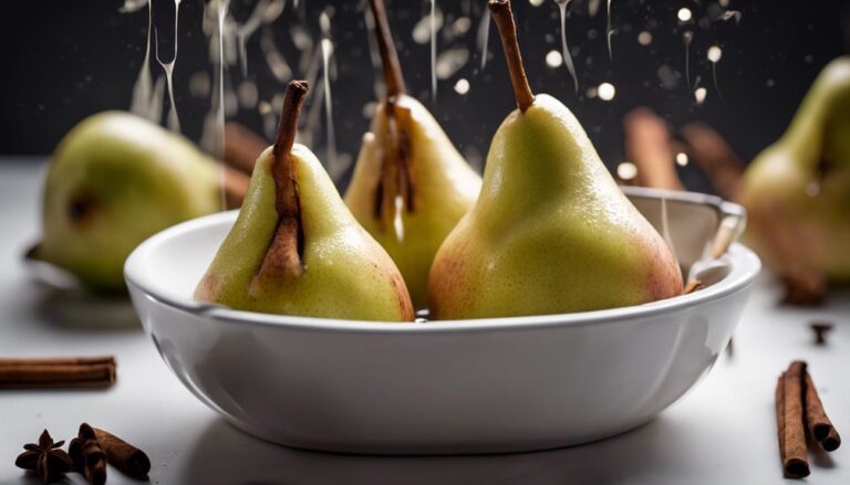 Sous Vide Poached Pears With Vanilla and Cinnamon