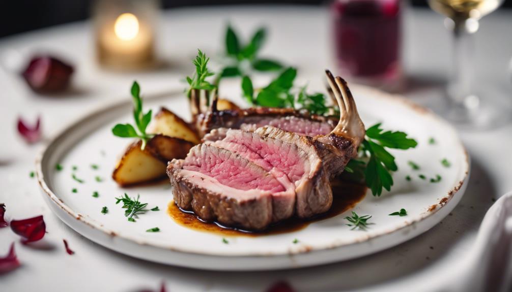 elegant sous vide lamb