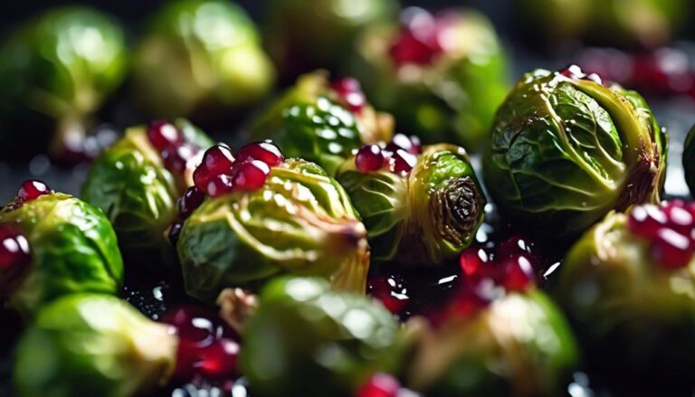 Sous Vide Brussels Sprouts With Pomegranate Glaze