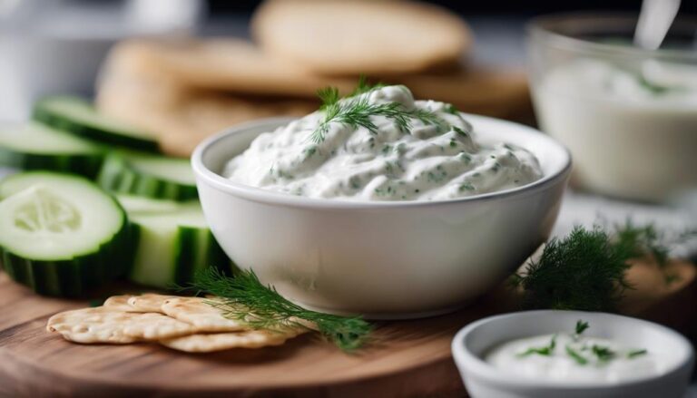 Sous Vide Greek Yogurt Dip With Fresh Dill and Cucumbers