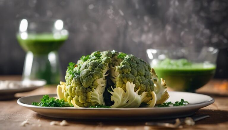 Sous Vide Whole Roasted Cauliflower With Herb Sauce