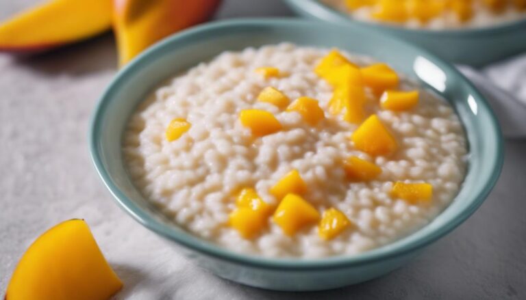 Sous Vide Coconut Rice Pudding With Mango