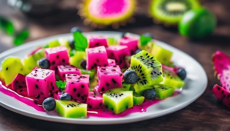 Sous Vide Dragon Fruit and Kiwi Salad