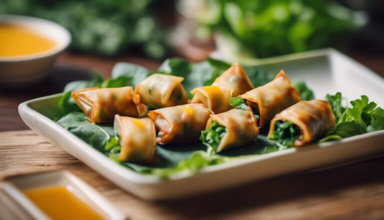 Sous Vide Kangaroo Spring Rolls With Spicy Mango Dipping Sauce