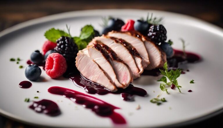 Sous Vide Pheasant With Berry and Wine Sauce