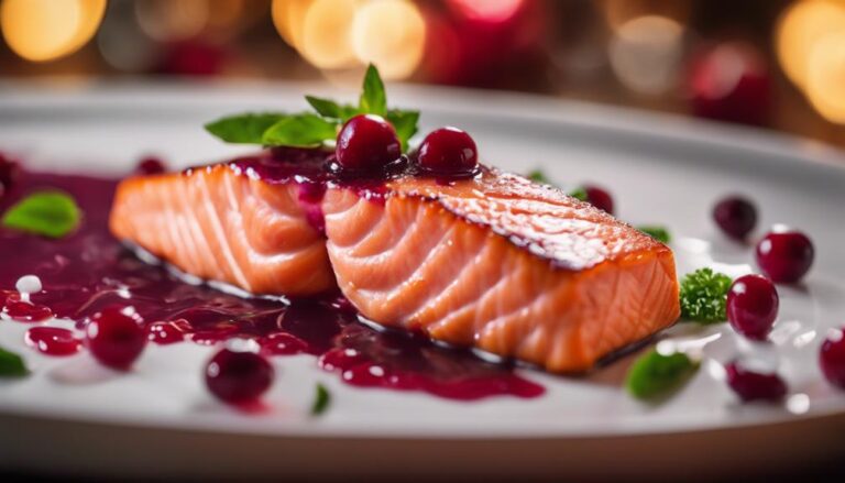 Christmas Sous Vide Salmon With Cranberry Chutney