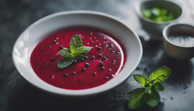 Sous Vide Berry Soup With Mint