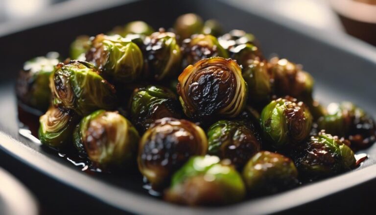 Crispy Sous Vide Brussels Sprouts With Balsamic Glaze