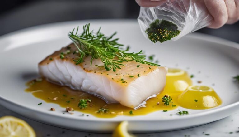 Sous Vide Lemon-Ginger Cod Fillets